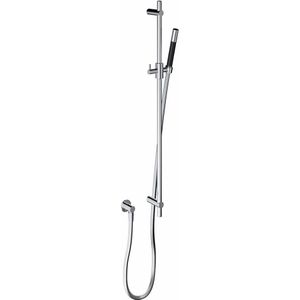 Hotbath Cobber M307 glijstang 90 cm met doucheslang en handdouche zwart chroom