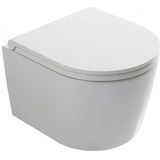Globo Forty3 rimless hangtoilet verkort 43cm met Softclosing zitting - glans wit