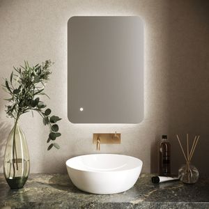 Hotbath Gal MG075 spiegel 70 x 50 cm inclusief indirecte verlichting en spiegelverwarming ip44