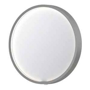 Ink SP24 Spiegel Rond 40cm Met Kader - Direct LED Verlichting Rondom, Geborsteld RVS - Glas - Rond - Spiegels - Badkamerspiegels - 8718835159962