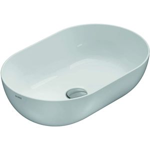 Globo Bagno di Colore opzetwastafel 54x37x16cm zonder overloop - glans wit