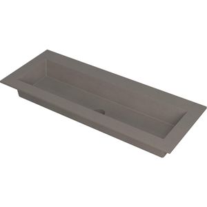 Ink Kraft meubelwastafel 120x45cm - zonder kraangaten - Quartz beton