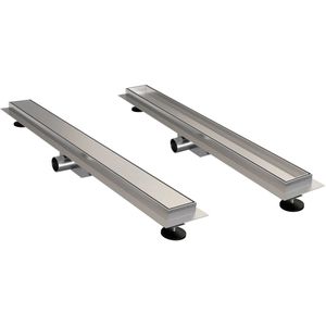 Alvoro Evo Douchegoot Rvs Met Zero/tegelrooster - 50cm - Douche - Douchegoten