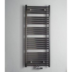 Instamat Calda Elektrisch - 1264x450mm - Incl. Wandconsoles - Antraciet Metallic - Staal - Verwarming - Radiatoren - Elektrische Radiatoren - CA120.45ESF302