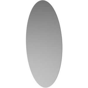Ink SP16 spiegel ovaal op alu kader - spiegel - 40x3x80cm (bxdxh)