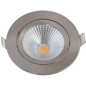 Solar Light Bath LED inbouwspot IP44 2700K - rond - geborsteld aluminium