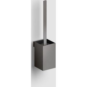 Clou Fold Toiletborstelgarnituur Wandmontage - Geborsteld Gunmetal Pvd - Accessoires - Toilet Accessoires - Toiletborstelhouders - 8717462014569