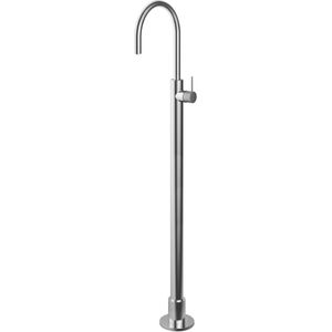 Hotbath Cobber X CX078W Wastafelkraan Vloermontage - Geborsteld Koper PVD - Messing - Kranen - Wastafelkranen - Vrijstaande Wastafelkranen