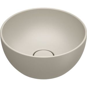 Catalano Sfera Opzetwastafel 32x14cm Rond - Mat Sabbia - Keramiek - 8059015195296 - Wastafels - Opzetwastafels