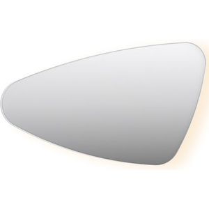 Ink SP23 Spiegel 100 X 60 Cm Op Frame Met Indirecte LED Rondom Linker Versie - Mat Wit - Glas - Organisch - Spiegels - Badkamerspiegels - 8718835135096