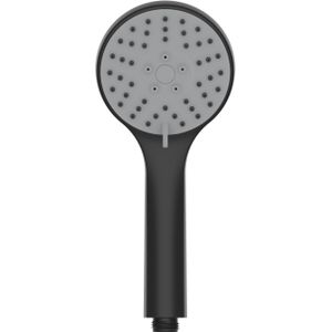 Regn Handdouche Rond 3 Standen ABS - Mat Zwart - ABS-kunststof - Kranen - Douchekranen - Handdouches - 8720297698842