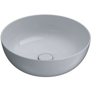 Globo Bagno di Colore opzetwastafel rond 45x16cm zonder overloop - mat zwart