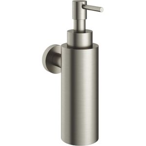 Hotbath Cobber CBA09 Zeepdispenser Wandmodel - Geborsteld Nikkel - Accessoires - Zeep Accessoires - Zeepdispensers - 8718924077825