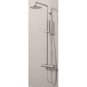 Hotbath Archie SDS32 Opbouw Regendouche RVS 316 - 30cm Hoofdouche (15mm) - Geborsteld Koper PVD - RVS 316 - Kranen - Douchekranen - Douchesets