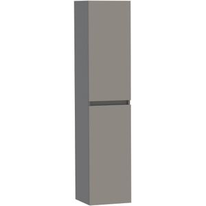 Brauer Joy Hoge Kast 160x35x35cm MDF - Mat Taupe - Badkamermeubels - Kolom- En Zijkasten - Hoge Kasten - 8720359308221