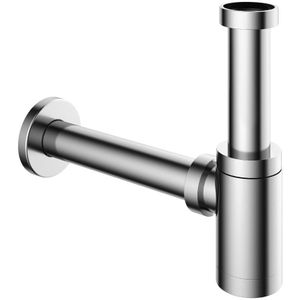 Hotbath P034 Fontein Sifon Rond - Geborsteld Gunmetal Pvd - Messing - 8720629198347 - Wastafels - Sifons