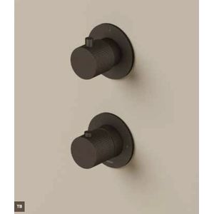 Hotbath Guy Diamond GY7009DEXT Afbouwdeel Voor Inbouwthermostaat 2-weg Stop-omstel - Tuscan Bronze - Kranen - Badkranen - Inbouw Badkranen