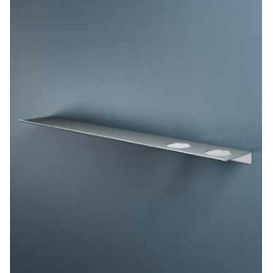 Hotbath &More Planchet 80cm - 2 Uitsparingen - Geborsteld Koper PVD - Accessoires - Wastafel Accessoires - Planchetten - 8721333300415