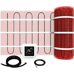 Regn By Magnum Elektrische Vloerverwarmingset - Wifi Thermostaat Wit - 2 M2 - Verwarming - Vloerverwarming - 8721042155467