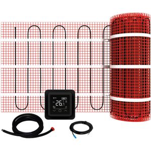 KETOTEK Thermostat Chauffage au Sol Electrique Programmable 16A avec Sonde, Numérique Thermostat
