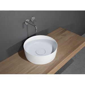 Riho Thin Round kom 42cm solid surface mat wit