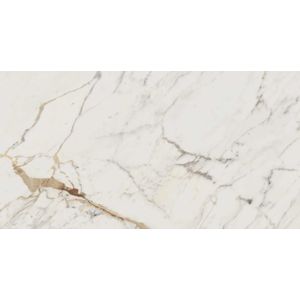 Marazzi  Tegel 75 x 150 cm - Golden White - Keramiek - Rechthoekig - 2 stuks - 2,27 m2 - Marmerlook - Vloertegels - Wandtegels - Tegels - M4F2