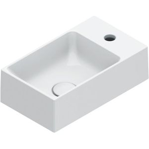 Catalano Premium Fontein 40x23cm Keramiek - Met Kraangat - Glans Wit - Rechthoekig - 8055348937596 - Wastafels - Fonteinen - Opzetfonteinen