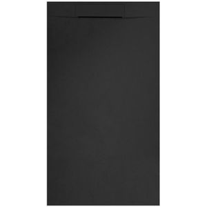 Bewonen Plato douchebak composietsteen - 120x90x3cm - mat zwart