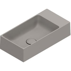 Catalano Premium Fontein 50x25cm Keramiek - Zonder Kraangat - Mat Cemento - Rechthoekig - 8058647592985 - Wastafels - Fonteinen - Opzetfonteinen