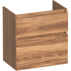 Brauer Delight Onderkast Ondiep - Greeploos - 2 Lades - 1 Uitsparing - 59x39cm - Honey - Badkamermeubels - Wastafelonderkasten - 8720724527486