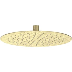 IVY Hoofddouche Slim 25cm Eco-Air - Geborsteld Mat Goud PVD - Messing - Kranen - Douchekranen - Hoofddouches - 8718835180614