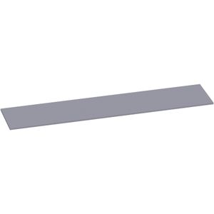 Brauer Ocean Slim Topblad 220x46cm MDF - Mat Grijs (18 Mm) - Badkamermeubels - Wastafelbladen - 8720359348470