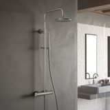 Hotbath Archie SDS30 opbouw doucheset RVS 316 - hoofddouche 20 cm dikte 1,5cm - handdouche staafmodel