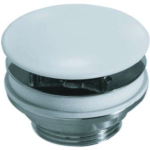Globo Bagno Di Colore Afvoerplug In Keramiek T.b.v. Wastafels Zonder Overloop Mat Wit - GLFI024BO - Wastafels - Afvoerpluggen