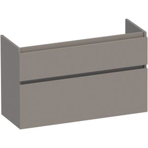 BRAUER - Delight Onderkast - Mat Taupe - 2 Softclose Lades - Greeploos