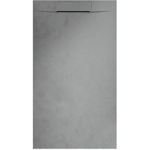 Bewonen Plato douchebak composietsteen - 160x90x3cm - grijs