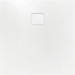 Riho Basel Slate Douchebak 120x100cm - Acryl Met Leisteenstructuur - Wit - Acryl - Douche - Douchebakken - 8720702267823