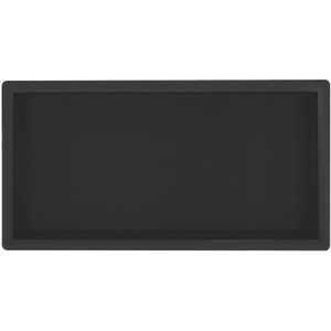 Regn Inbouwnis 30x60x7cm - Mat Zwart - RVS - Rechthoekig - Accessoires - Inbouw/opbouw Nissen - 8720297695834