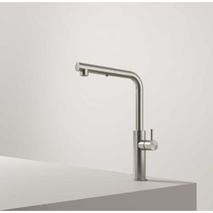 Hotbath Fellow FKM33 Keukenkraan Met Uittrekbare Handdouche - RVS 316 - RVS 316 - Kranen - Keukenkranen - Opbouw Keukenkranen - 8721264699886