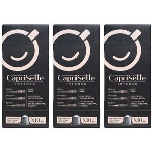 Koffiecapsules voor Nespresso® machines Caprisette Intenso, 3 x 10 st.