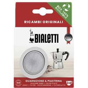 Bialetti - Filter & Siliconen Ring Brikka 2 kops & Moka Inductie 4 kops
