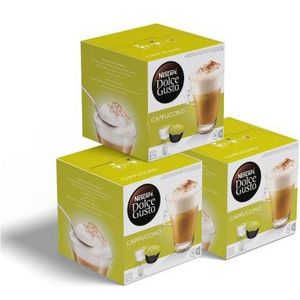 Set van Koffiecapsules NESCAFÉ® Dolce Gusto® Cappuccino, 3 x 8+8 st.