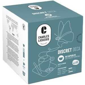Cafeïnevrije koffiecapsules compatibel met NESCAFÉ® Dolce Gusto® Charles Liégeois Discret Deca, 16 st.
