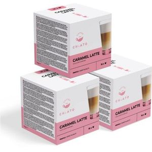 Koffiecapsules compatibel met NESCAFÉ® Dolce Gusto® CHiATO Caramel Latte, 3 x 16 st.