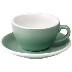 Cappuccino kopje met schoteltje Loveramics Egg Mint, 200 ml