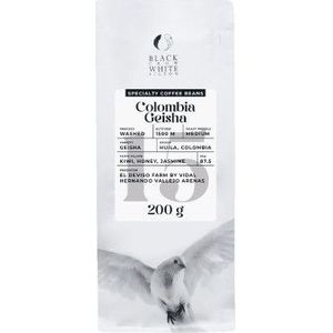 Specialty koffiebonen Black Crow White Pigeon Colombia Geisha, 200 g