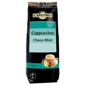 Instant cappuccino-drinkpoeder op basis van cacao met muntsmaak Caprimo Cappuccino Choco Mint, 1 kg