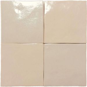 Wandtegel Velsa Manara Clay 10x10 cm Tantan Beige 0,44 M2