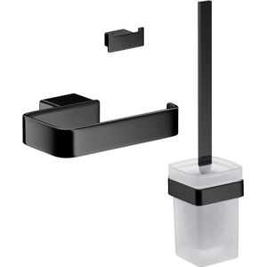 Emco Loft toilet accessoireset 3-in-1 Zwart