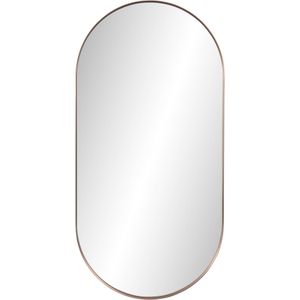 Ben Vita ovale spiegel 40x80 cm Geborsteld koper